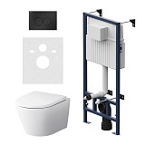 IS70138.741701 Инсталляция с клав ProC L мат черн с подвес унит Sense FlashClean с сид м/лифт