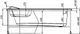 Фронтальная панель для ванны Aquanet Lyra 150 R 00254807