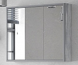 Зеркало-шкаф Corozo Айрон 90 серый/арт SD-00000281