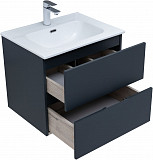 Мебель для ванной Aquanet Алвита New 60 2 ящика, антрацит 00274219