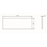 W84A-150-070W-P Func панель фронтальная для ванны 150х70