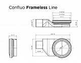Душевой лоток Pestan Confluo Frameless Line 450 White Glass