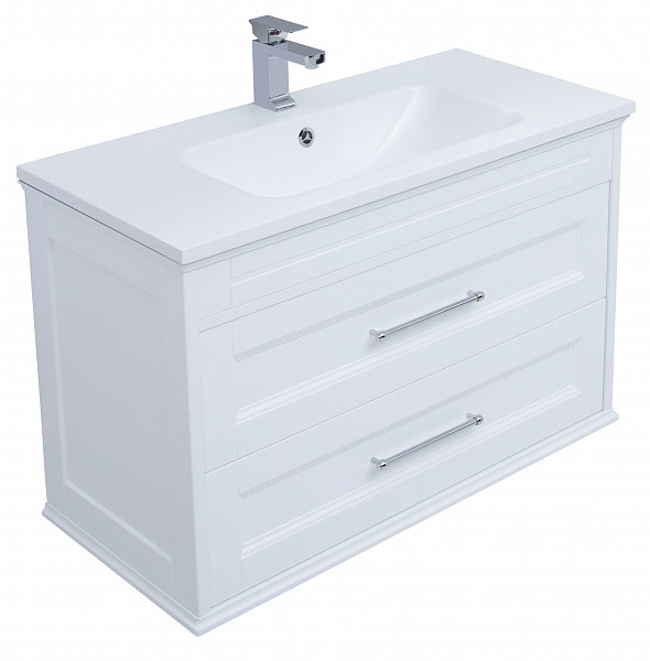 Мебель для ванной Aquanet Бостон М 100 белый (лит. мрамор) 00258284