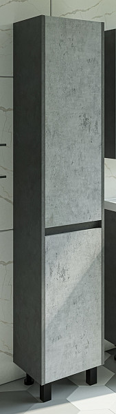 Шкаф-пенал "Кибела 35", универсальный, цемент