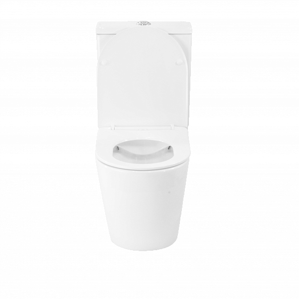 Унитаз-компакт Esfera белый, горизонтальный выпуск,двух режимный слив 3/6 литров, в комплекте с быстросьемным сиденьем микролифт, дюропласт Selena E011WG