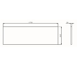 W94A-170-075W-P X-Joy панель фронтальная для ванны 170х75