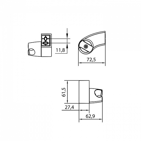 Держатель для лейки, 040, IDDIS, 040CP00I53