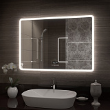 Зеркало Континент "Demure LED" с многофункциональной панелью 1000x700