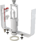 Арматура для бачка сливная/наливная 1/2" нижнее подключение кнопка хром старт-стоп Alca Plast SA2000SK 1/2" CHROM