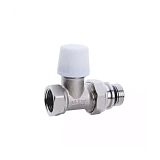 Клапан запорный для радиатора Ду 15 Ру10 ВР прямой штуцер с герметичной прокладкой Ogint