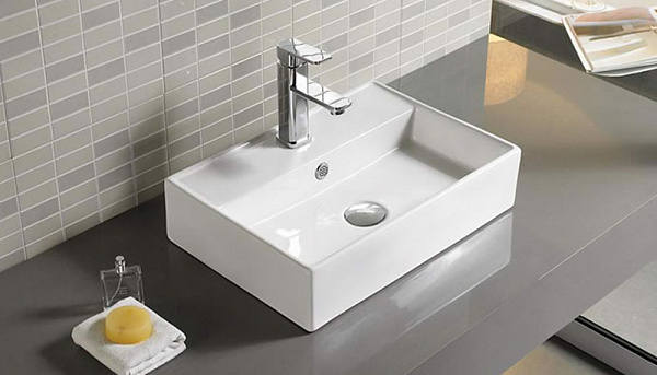 Раковина накладная Velvex  50 см 7657D