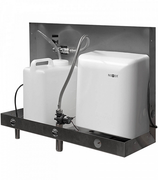 Универсальный встраиваемый блок с сушилкой для рук, смесителем для воды и дозатором для мыла 12053.FMS, шт