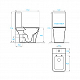Унитаз-чаша "Koller Pool" TREND Rimless, сиденье дюропласт: SoftClose, Take Off, антибактериальное покрытие, система «Антивсплеск»