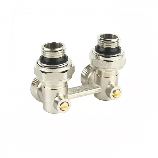 Узел нижнего подключения для двухтр Ду 15 Ру10 1/2"x3/4"ЕК угловой Ogint