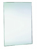 зеркало антивандальное 800х600 с рамкой из  стали белой