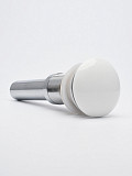 AQM7002-0W Донный клапан AQUAme без перелива, керамическая накладка, цвет белый