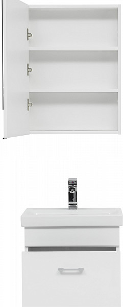 Мебель для ванной Aquanet Нота 50 (Moduo Slim) белый 00254063