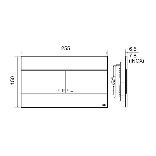 Сет: Инстал.OLI 80 ECO +панель Slim хр. гл., OLI+Унитаз Point Афина