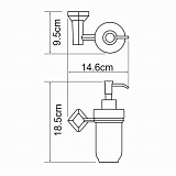 Дозатор для жидкого мыла Wasserkraft Aller K-1199C