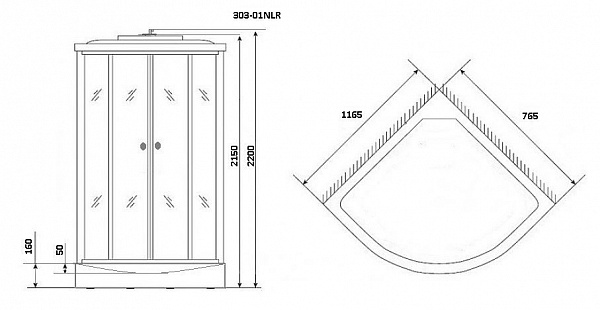 Душевая кабина Niagara Ultra  NG-303-01LN