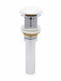 AQM7002-0W Донный клапан AQUAme без перелива, керамическая накладка, цвет белый