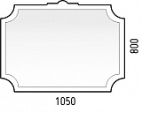 Зеркало Corozo Манойр 105 белое SD-00000272
