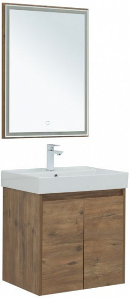Мебель для ванной Aquanet Nova Lite 60 дуб рустикальный (2 дверцы) 00302534