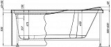 Фронтальная панель для ванны Aquanet West NEW/Nord NEW/Light/Corsica/Medea 150 черная 00242163