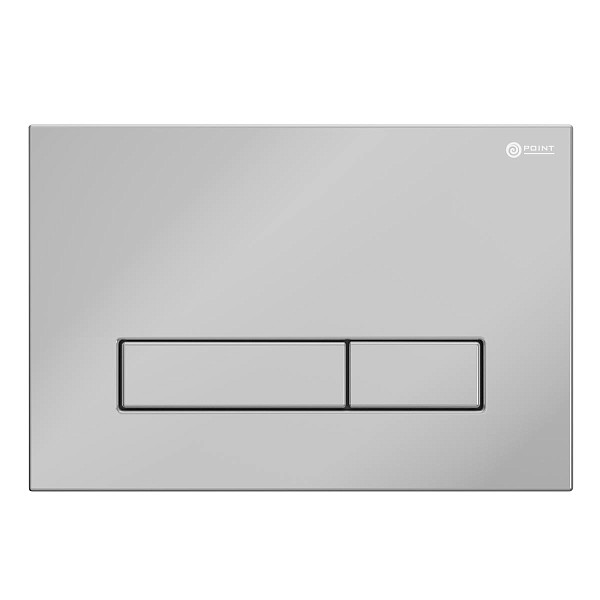 Сет: Система инсталляции Point Элемент для подвесного унитаза PN45120 + Клавиша смыва для инсталляции Point Меркурий, хром, PN44831C + Унитаз подвесной Point Афина безободковый, сиденье микролифт PN41041