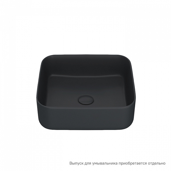 Черный матовый умывальник накладной, Bridge, IDDIS, BRIBM04i27