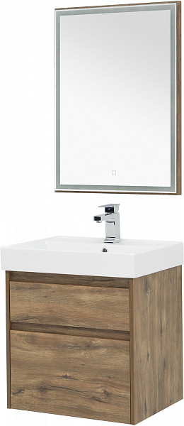 Мебель для ванной Aquanet Nova Lite 60 дуб рустикальный (2 ящика) 00254216