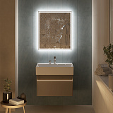 Зеркало Kerama Marazzi TECNO c LED 70 с подсветкой, с функцией антизапотевание, белый глянцевый