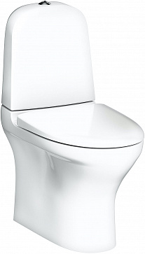 Унитаз напольный Gustavsberg Estetic Hygienic Flush GB1183002R1231G безободковый, сиденье с микролифтом