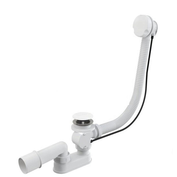 Слив перелив п/автомат Vega V55R 60см WHITE глянец  эко