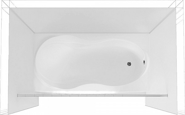 Карниз для ванны Aquanet прямой 170 00156495