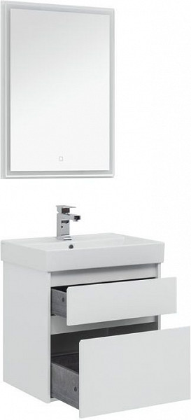 Мебель для ванной Aquanet Nova Lite 60 белый (2 ящика) 00242921