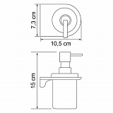 Дозатор для жидкого мыла Wasserkraft Kammel K-8399