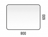 Зеркало Corozo LED "Альбано 800х600", сенсор