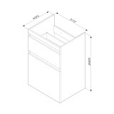 M85AFSX0602WG X-Joy, База под столешницу для стиральной машины, напольная, 60 см, 2 ящика, белый гля