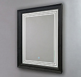 Зеркало AZARIO Магнум 605х805, черный багет, сенсорный выключатель (ФР-00001435)