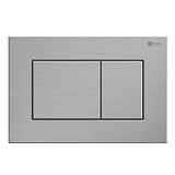 Сет: Система инсталляции Point Элемент для подвесного унитаза PN45120 + Клавиша смыва для инсталляции Point Ника, нержавеющая сталь, сталь брашированная, PN44081SB + Унитаз подвесной Point Меркурий безободковый, сиденье дюропласт микролифт, быстросъем, бе