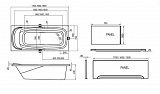 Акриловая ванна Ravak Vanda II 150x70 CO11000000