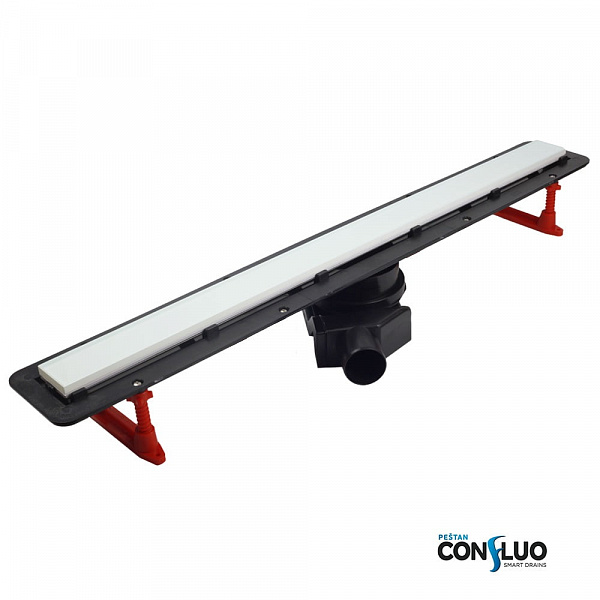 Душевой лоток Pestan Confluo Frameless Line 450 White Glass