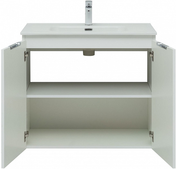 Мебель для ванной Aquanet Алвита New 80 2 дверцы, белый матовый 00274207