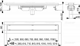 Душевой лоток AlcaPlast APZ1106-1150 Professional Водоотводящий желоб