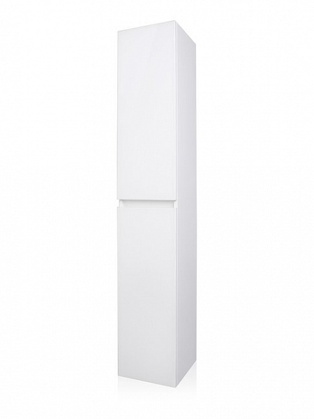 Шкаф-пенал подвесная Style line Даймонд 30х175,  Люкс белая, PLUS