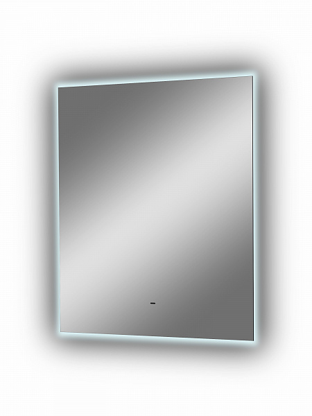 Зеркало Континент "Trezhe Led" 600х700 с бесконтактным сенсором, холодная подсветка