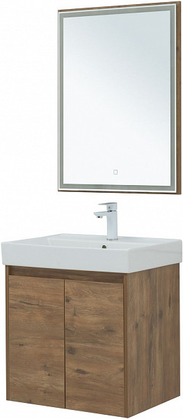 Мебель для ванной Aquanet Nova Lite 60 дуб рустикальный (2 дверцы) 00302534