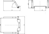Унитаз-компакт Оскольская керамика Персона Стандарт, подвод воды нижний, косой выпуск, с откидным окрашенным поручнем