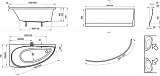 Передняя панель для ванны Ravak Avocado L 150 CZT1000A00